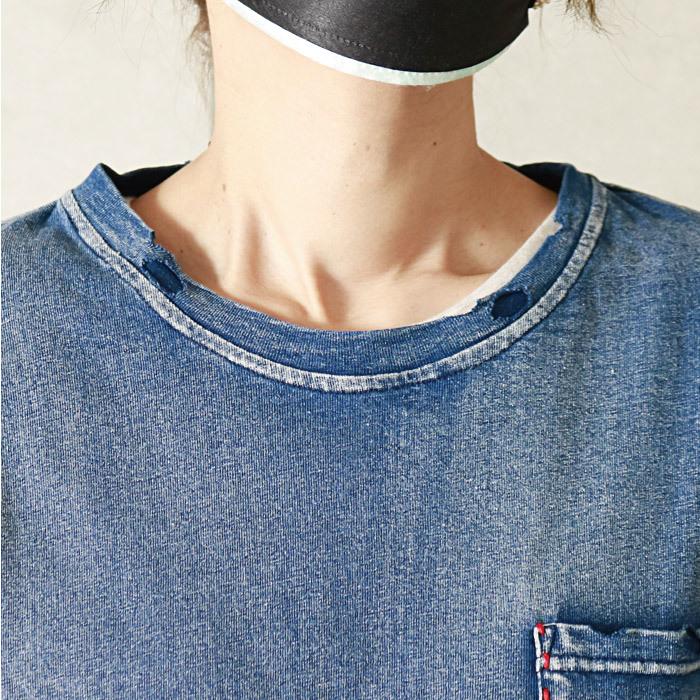 Tシャツ レディース メンズ デニム インディゴ 染めリメイク カジュアル 古着加工 アメカジ MIX シンプル ユーズド ビンテージ風 40代 50代 ダメージ加工 青 :um-34:MIXMOTION - 通販 - Yahoo!ショッピング Tシャツ レディース メンズ デニム インディゴ 染めリメイク カジュアル 古着加工 アメカジ MIX シンプル ユーズド ビンテージ風 40代 50代 ダメージ加工 青 :um-34:MIXMOTION - 通販 - Yahoo!ショッピング