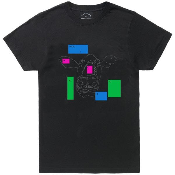 マークジェイコブス MARCJACOBS 正規品 プリント Tシャツ Block Cow Tee BLACK・ブラック｜mixon｜02