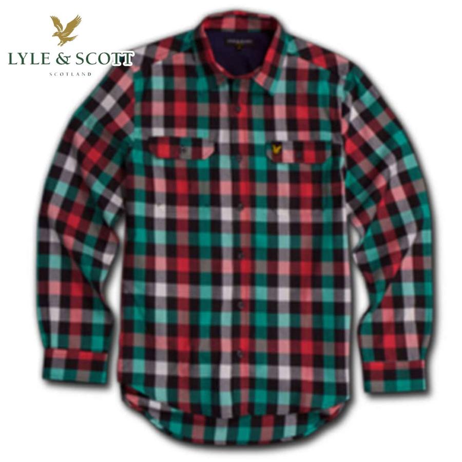 20%OFFクーポンセール 【利用期間 5/22 0:00〜5/23 23:59】 ライルアンドスコット LYLE＆SCOTT 正規販売店 BUTTON DOWN CHECK SHIRT ボタンダウンシャツ｜mixon