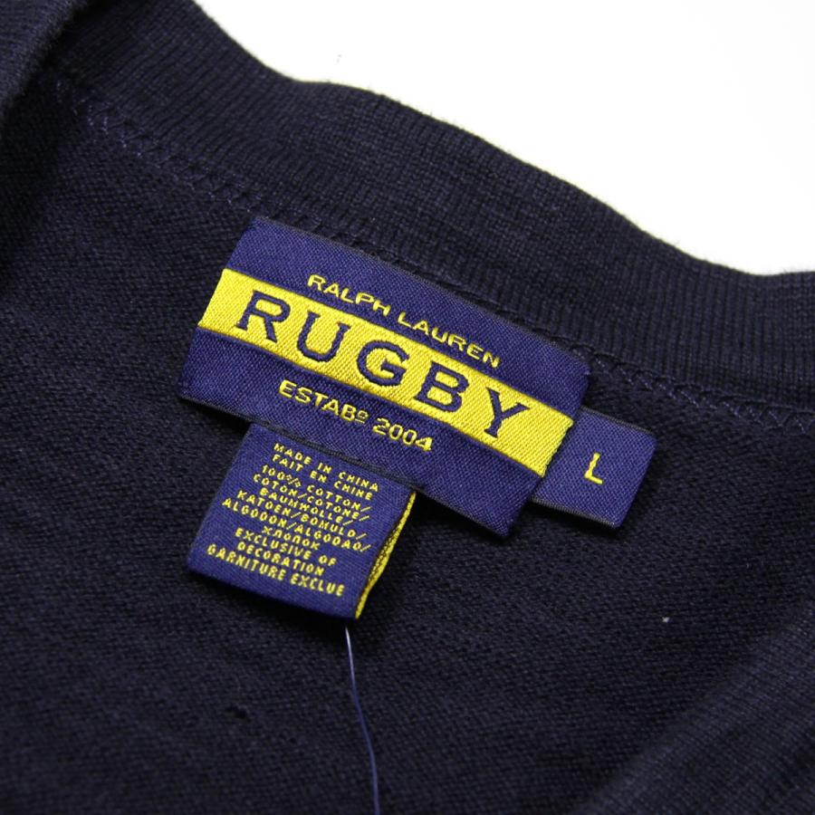 Ralph Lauren rugby 00s ニットセーター 00s RUGBY ラルフローレン パッチ付き ヘンリーネック ウール