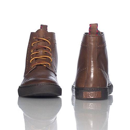 新品ポロラルフローレンチロリアンシューズCM27.5BROWN茶 POLO RALPH LAUREN（ポロ・ラルフローレン） ポロ ラルフローレン 正規