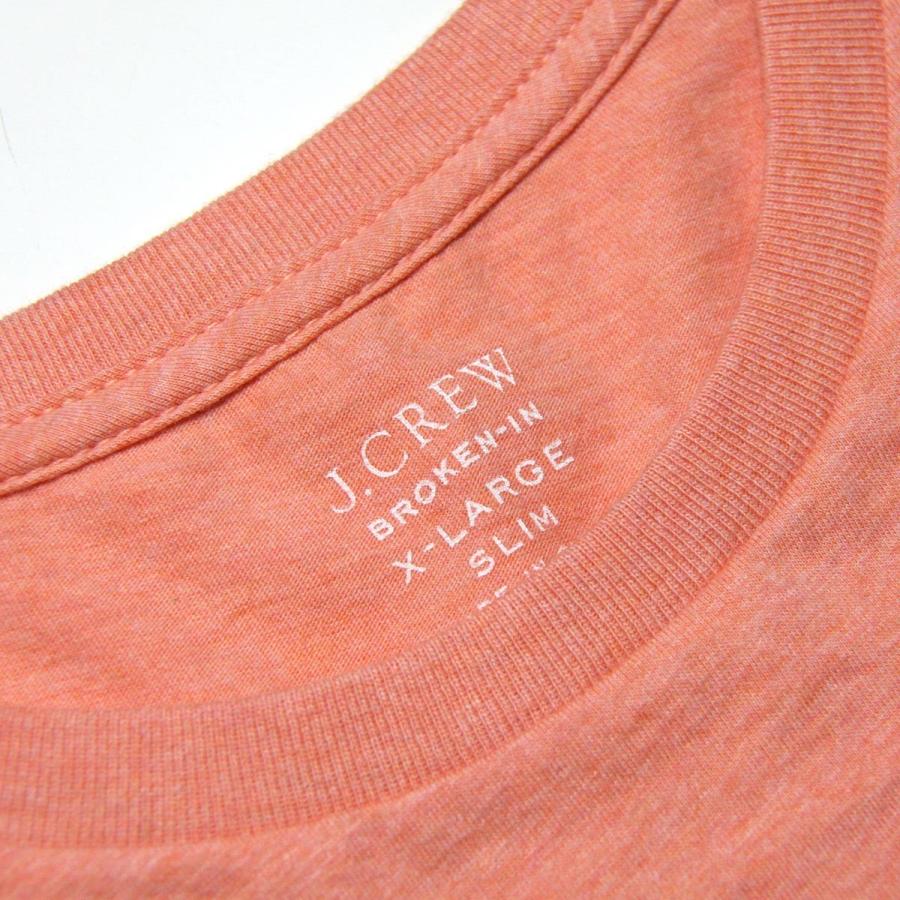 ジェイクルー Tシャツ 正規品 J.CREW 半袖Tシャツ SLIM BROKEN-IN POCKET TEE ORANGE｜mixon｜06