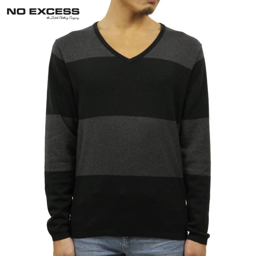 ノーエクセス セーター メンズ 正規販売店 NO EXCESS Vネックセーター BOADER V NECK SWEATER 230