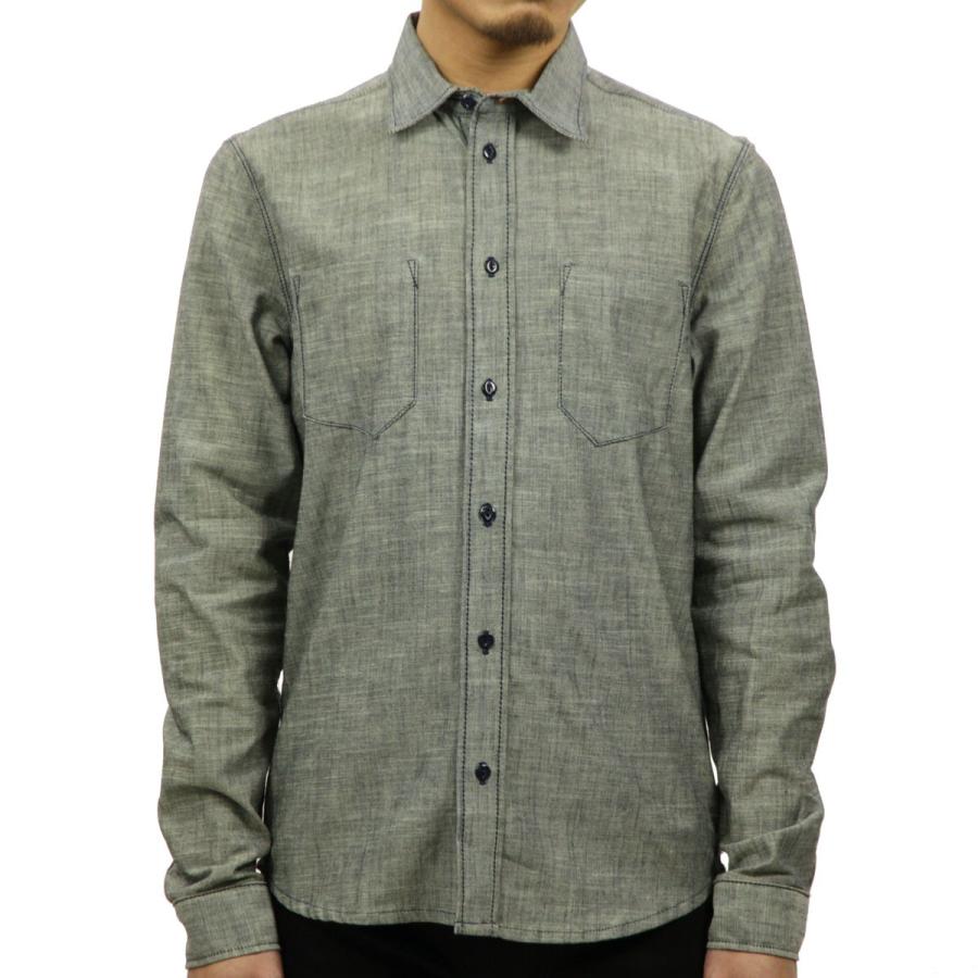 ヌーディージーンズ シャツ メンズ 正規販売店 Nudie Jeans 長袖シャツ Ace Organic S&P 140244 Indigo D15S25 クリスマス プレゼント ラッピング 20%OFFセール 【販売期間 11/22 0:00〜11/23 23:59】 ヌーディージーンズ