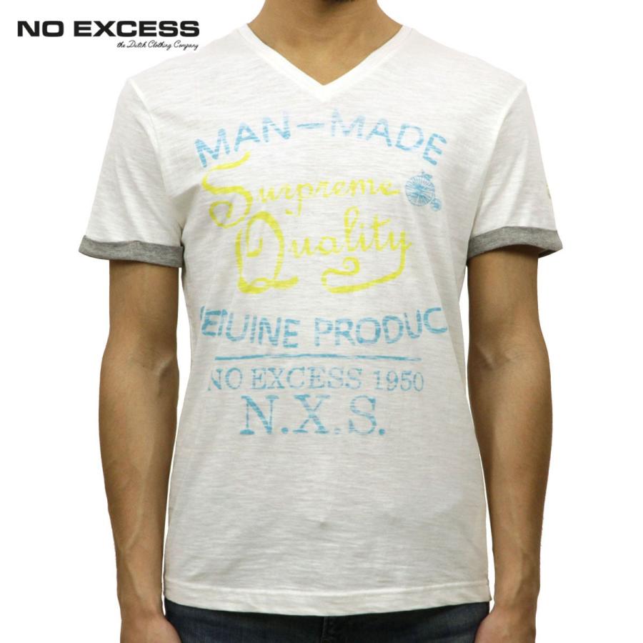 ノーエクセス NO EXCESS 正規品 メンズ 半袖VネックTシャツ T-shirt s/sl V-Neck Man-m｜mixon
