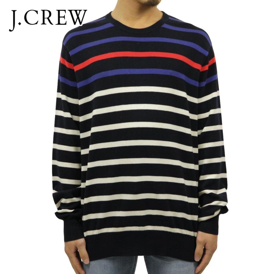 40%OFFセール 【販売期間 6/1 0:00〜6/2 23:59】 ジェイクルー セーター メンズ 正規品 J.CREW MULTISTRIPE CREWNECK SWEA 父の日 プレゼント ラッピング｜mixon