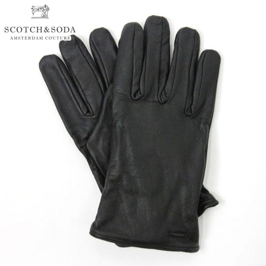 スコッチアンドソーダ メンズ SCOTCH＆SODA 手袋 Leather gloves with knitted lay | SCOTCH＆SODA
