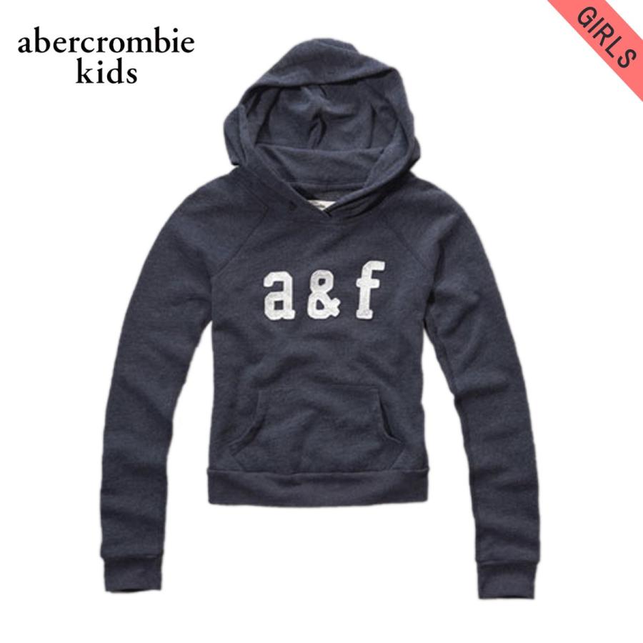【ストアポイント10倍 4/22 0:00〜4/23 23:59】 アバクロ パーカー キッズ AbercrombieKids 正規品 子供服 ガールズ shine lace logo ho