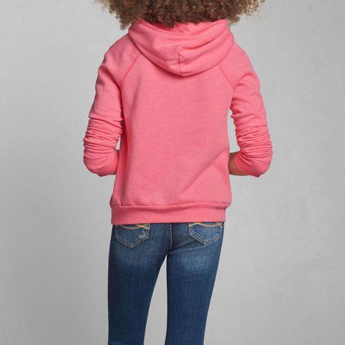 【ボーナスストア 誰でも+5% 4/22 0:00〜4/23 23:59】 アバクロ パーカー キッズ AbercrombieKids 正規品 子供服 ガールズ shine lace logo hoの画像