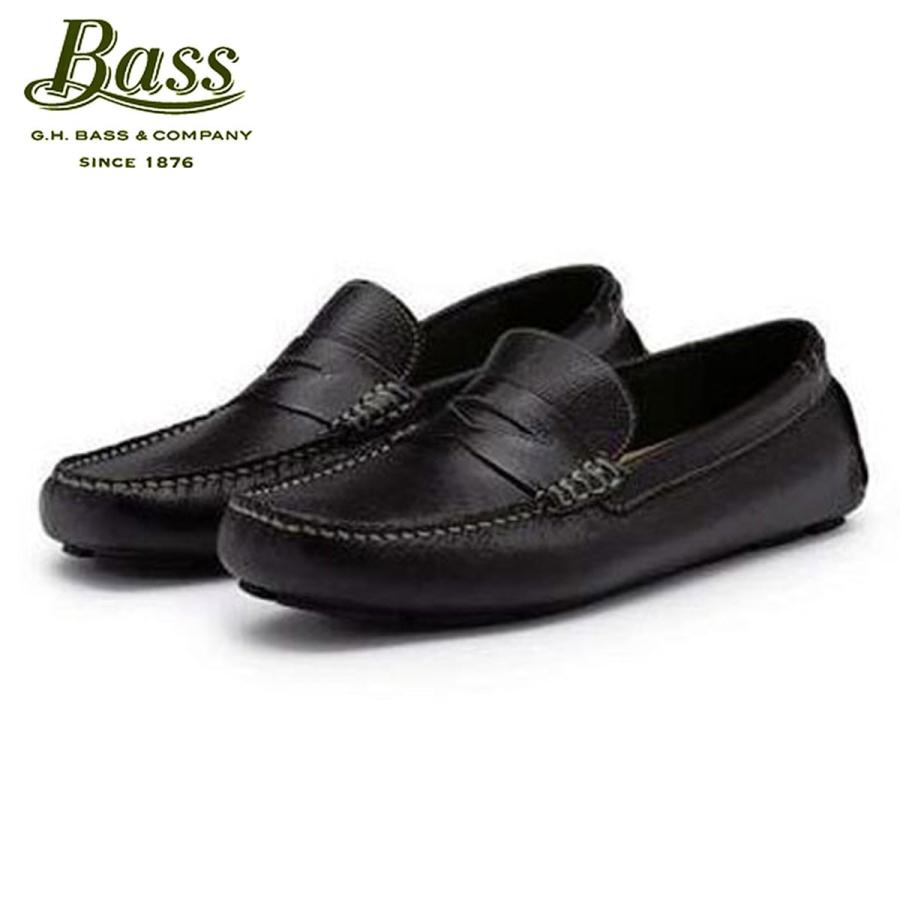 バス G.H.BASS 正規品 メンズ シューズ ドライバーシューズ MONTE DRIVER 1957-001 BLAC