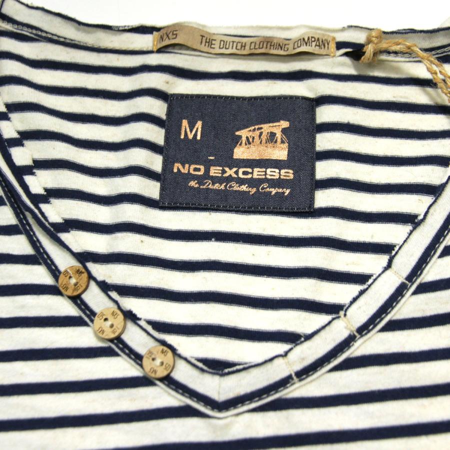 ノーエクセス NO EXCESS 正規品 メンズ 半袖Tシャツ T-shirt s/sl , Round V-Neck,｜mixon｜06