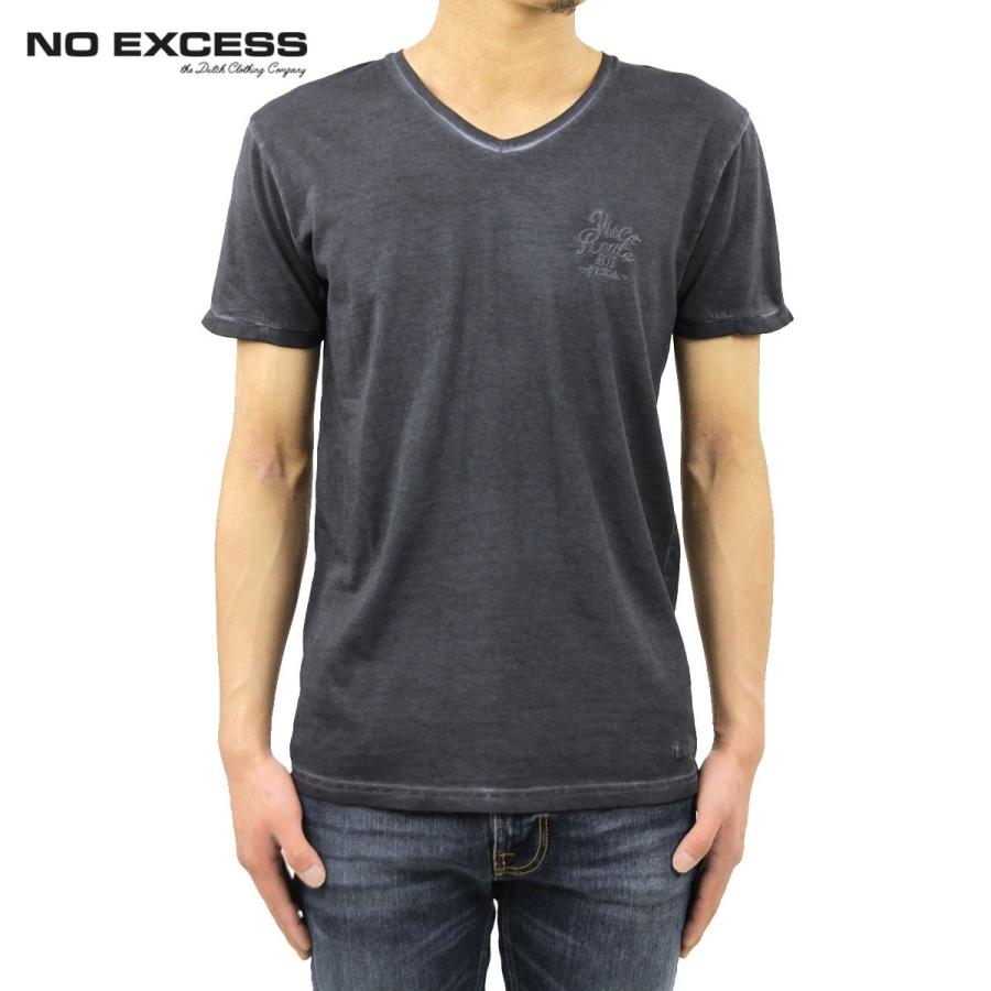 ノーエクセス Tシャツ 正規販売店 NO EXCESS 半袖Tシャツ VネックTシャツ シャツ T-shirt s/sl , V-Neck,｜mixon