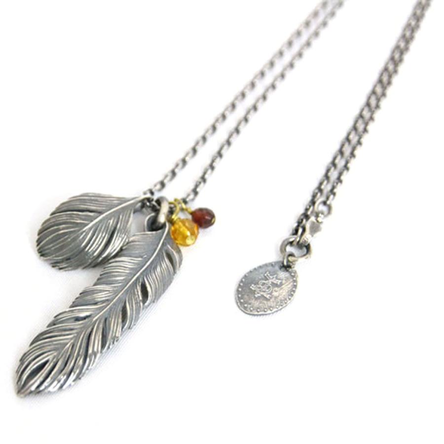 ハリム HARIM 正規販売店 ネックレス LEEF FEATHER WITH JEM SET 2 NECKLACE HRP023 | HARIM | 01
