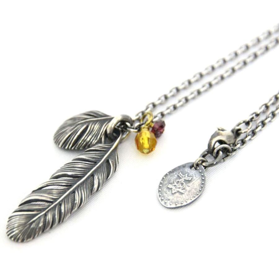 【ボーナスストア 誰でも+5% 6/7 0:00〜6/8 23:59】 ハリム HARIM 正規販売店 ネックレス RESTYLING LEEF FEATHER & JEMS  父の日 プレゼント ラッピングの画像