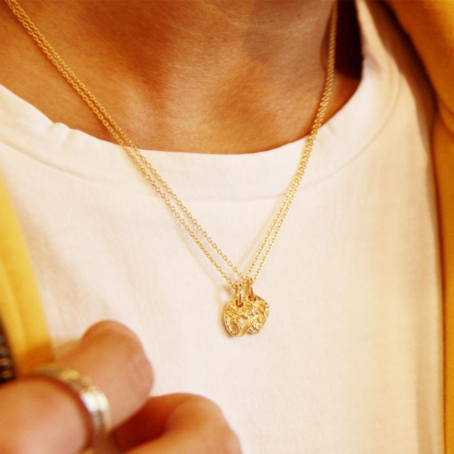 ハリム HARIM 正規販売店 ネックレス FRAGMENTS OF ACANTHUS PENDANT SET K18COAT NECKLACE HRPM006.007 PAIRSET SG 父の日 プレゼント ラッピング_5