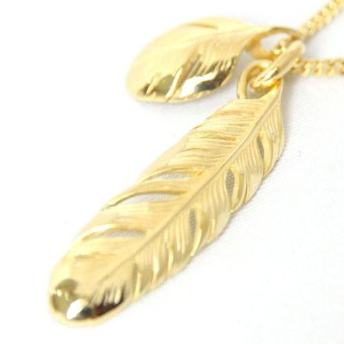 【ボーナスストア 誰でも+5% 6/7 0:00〜6/8 23:59】 ハリム HARIM 正規販売店 ネックレス NEW LEEF FEATHER VERY SHINE K1 父の日 プレゼント ラッピングの画像
