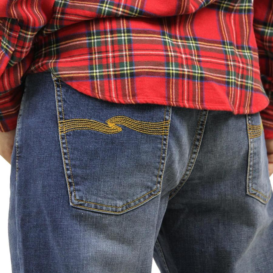 ヌーディージーンズ リーンディーン メンズ Nudie Jeans Lean Dean Bay Blue 471 1118 父の日 プレゼント ラッピングの画像