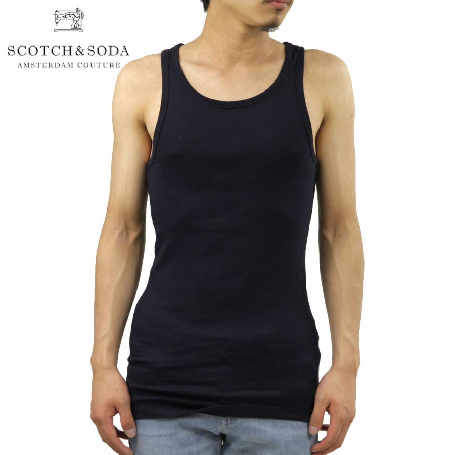 スコッチアンドソーダ タンクトップ メンズ SCOTCH＆SODA 正規販売店 Classic rib jersey si 父の日 プレゼント ラッピング｜mixon