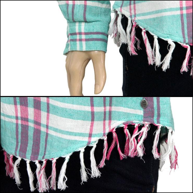 【ポイント10倍 12/13 0:00〜12/19 9:59】 メゾンスコッチ MAISON SCOTCH 正規販売店 レディース 長袖シャツ Lightweight checked shirt with fringed hem 131151 A D15S25 クリスマス プレゼント ラッピング MAISON SCOTCH（メゾンスコッチ） 【ボーナスストア 誰でも+5% 12/31 0