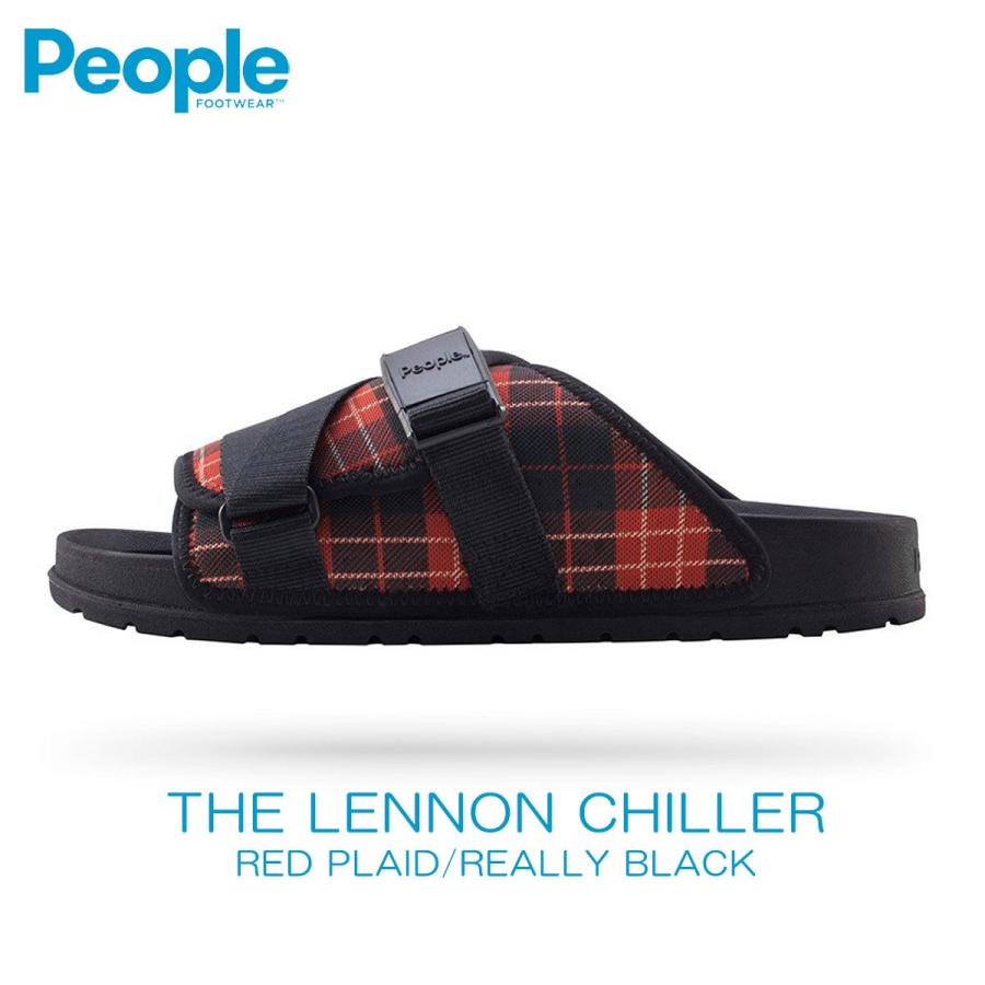 ピープルフットウェア People Footwear 正規販売店 靴 サンダル THE LENNON CHILLER NC04V3-021 RED PLAID/REALLY BLACK クリスマス プレゼント ラッピング ストアポイント10倍 12/31 0:00〜1/1 23:59】 ピープルフットウェア