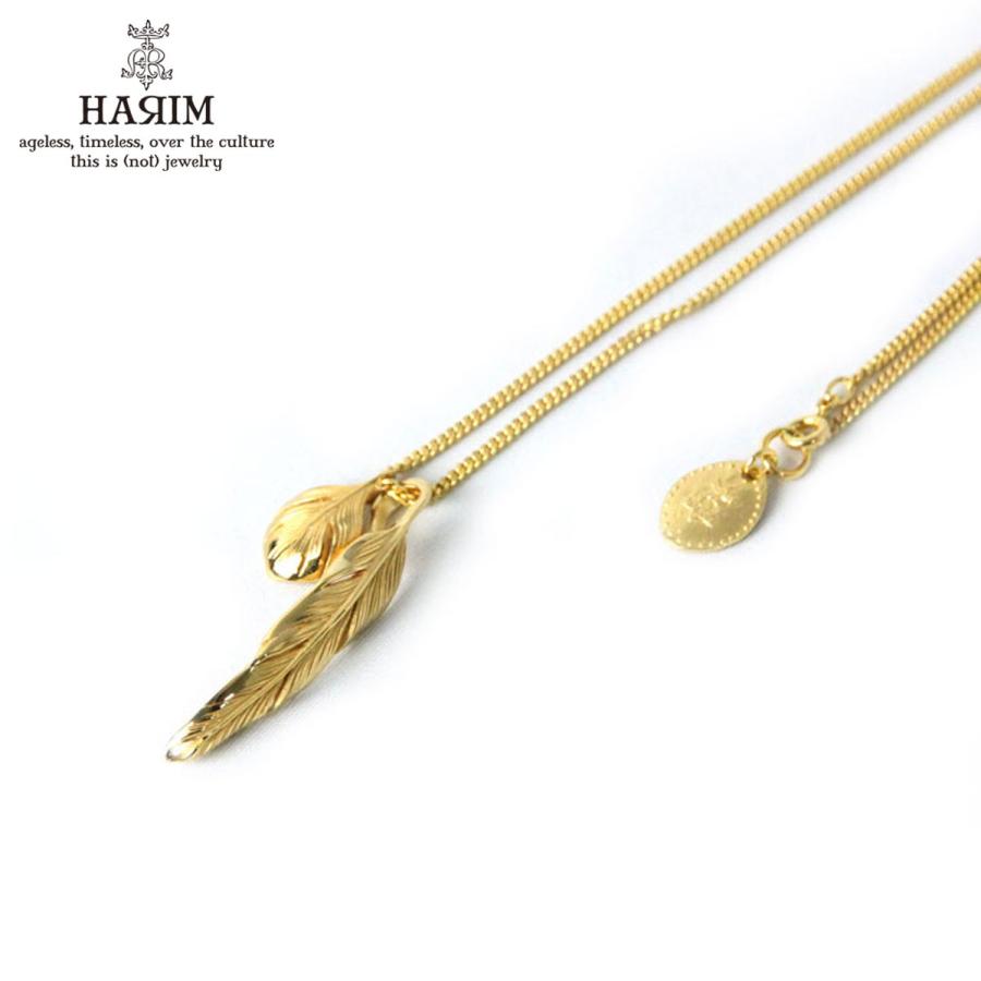 【ボーナスストア 誰でも+5% 4/25 0:00〜4/26 23:59】 ハリム HARIM 正規販売店 ネックレス SLENDER FEATHERS VERY SHINE GP K18YG GOLD PLATING NECKLACE