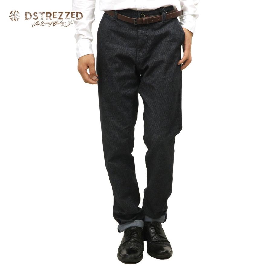 ディストレス チノパン メンズ 正規販売店 DSTREZZED ボトムス Chino belt Flannel check 5011 | 