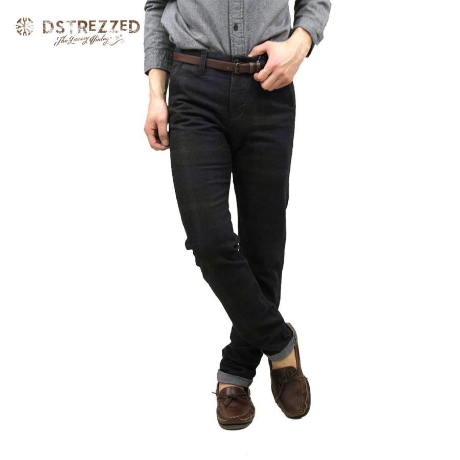 20%OFFクーポンセール 【利用期間 10/18 0:00〜10/18 23:59】 ディストレス チノパン メンズ 正規販売店 DSTREZZED ボトムス Chino belt Flannel Tartan ch | 