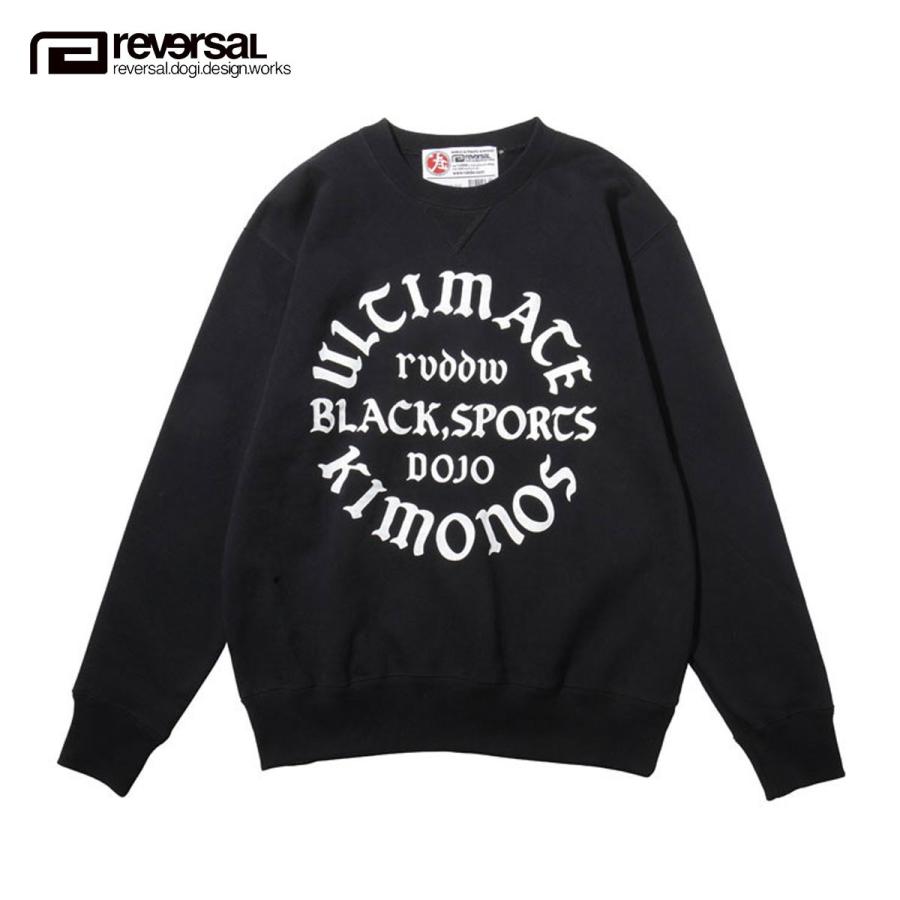 リバーサル スウェット メンズ 正規販売店 REVERSAL rvddw トレーナー ULTIMATE KIMONOS CREW SWEAT rvap16aw006 APPAREL BLACK D00S20
