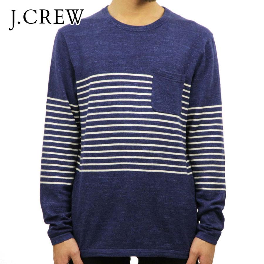 ジェイクルー セーター メンズ 正規品 J.CREW STRIPED CREWNECK SWEATER e6817 父の日 プレゼント ラッピング｜mixon