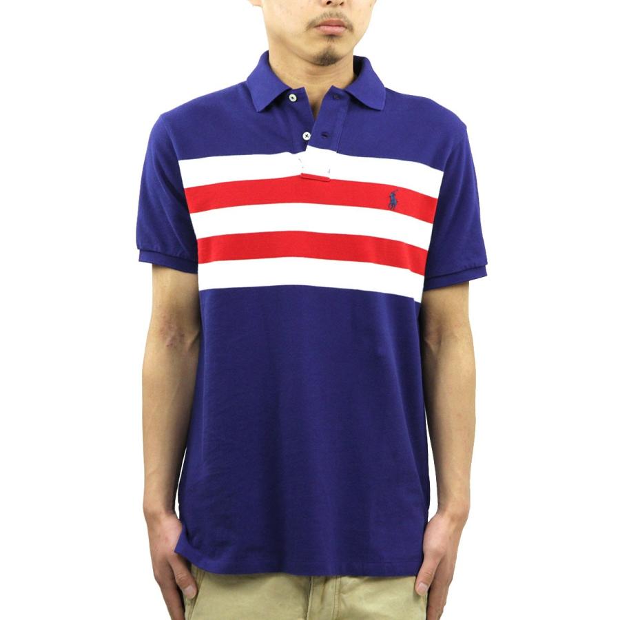 新品　Polo Ralph Laurenポロシャツストライプビックポニー POLO RALPH LAUREN（ポロ・ラルフローレン） 【ストアポイント10倍 4