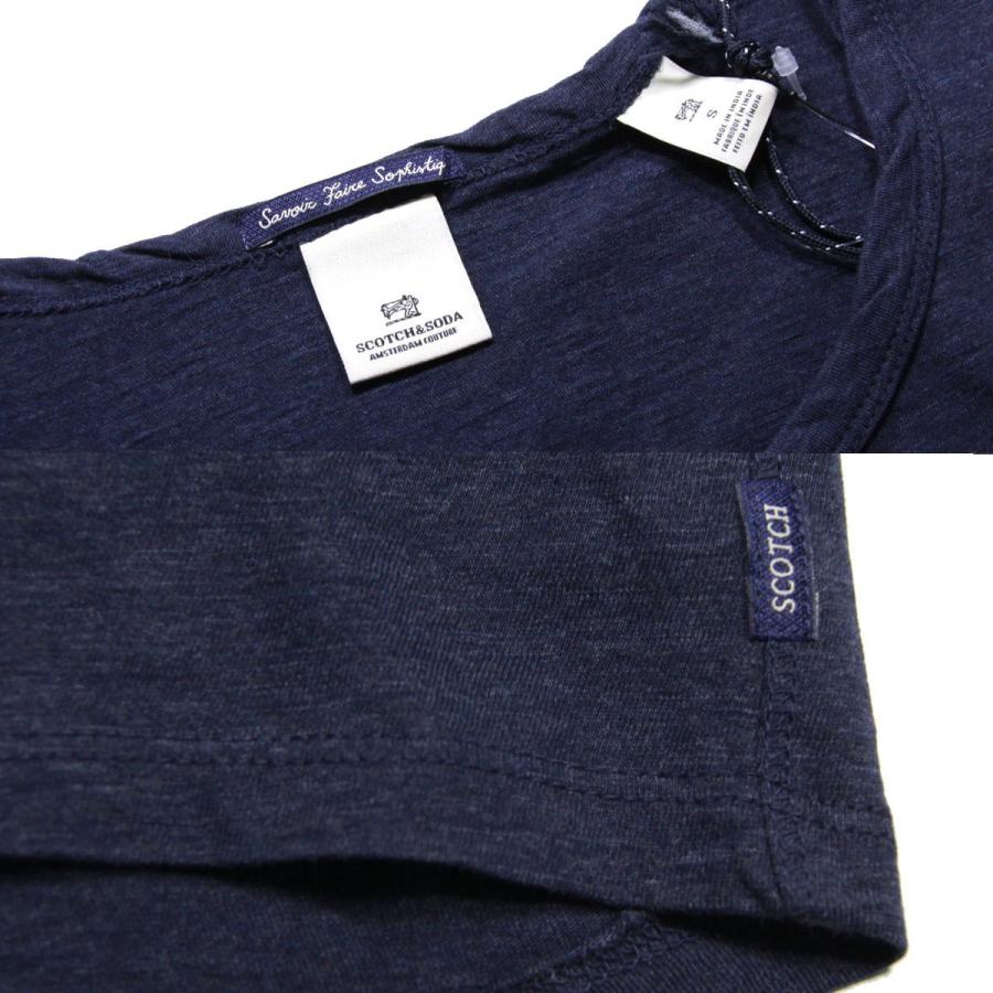 スコッチアンドソーダ Tシャツ メンズ SCOTCH＆SODA 正規販売店 七分袖 Tee in slub jersey 父の日 プレゼント ラッピング｜mixon｜06