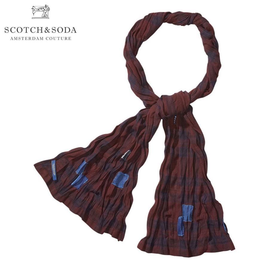 スコッチアンドソーダ SCOTCH＆SODA 正規販売店 メンズ スカーフ Ams Blauw Overdyed Lightweight Scarf 100615 50 D00S20 クリスマス プレゼント ラッピング SCOTCH＆SODA（スコッチアンドソーダ） 20%OFFセール 【販売期間 12/31
