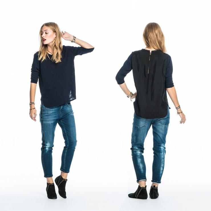 MAISON SCOTCH（メゾンスコッチ） 正規販売店 レディース 七分袖T