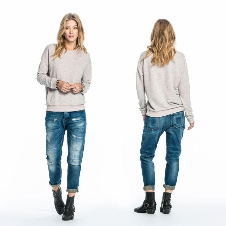 メゾンスコッチ MAISON SCOTCH 正規販売店 レディース フリース Basic burn out sweat i_2