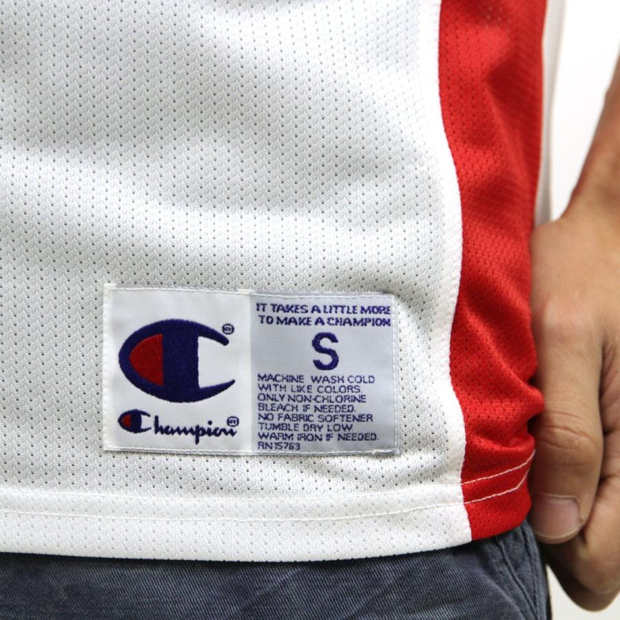 チャンピオン タンクトップ メンズ 正規品 CHAMPION TANK TOP T8831P City Mesh Jersey 0G6-WHITE/TEAMREDSCARLET | Champion | 06