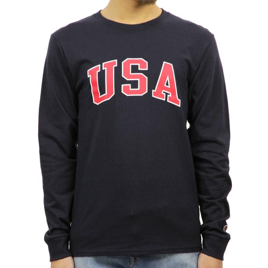 【ストアポイント10倍 5/9 0:00〜5/11 23:59】 チャンピオン ロンT メンズ 正規品 CHAMPION 長袖Tシャツ L/S TEE T2229P Cotton Long Sleeve Tee 031-NAVY | Champion | 01