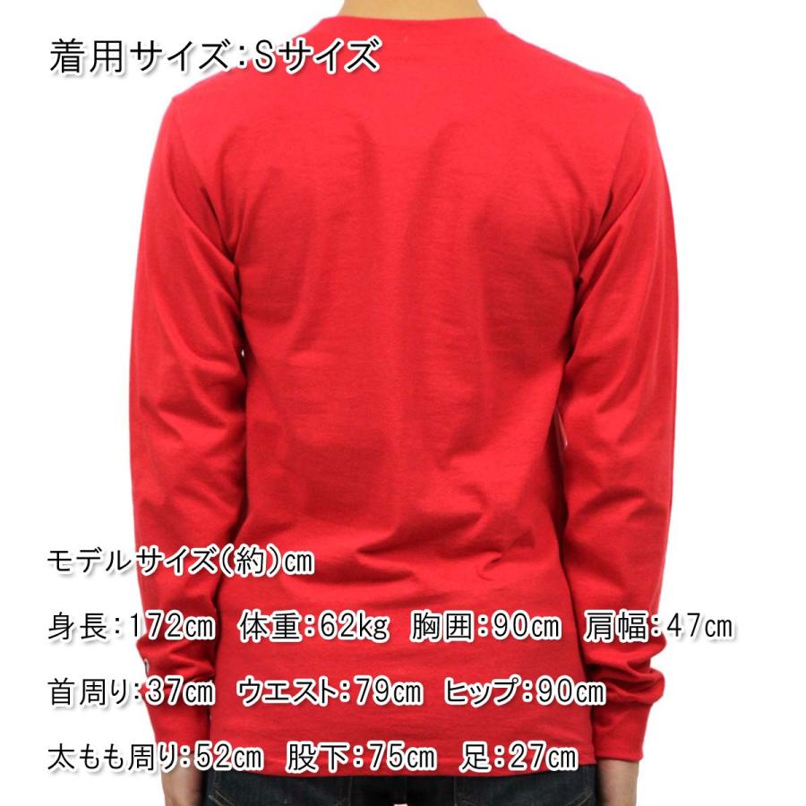 チャンピオン ロンT メンズ 正規品 CHAMPION 長袖Tシャツ L/S TEE T2229P Cotton Long Sleeve Tee W3J-RED #549593 USA Arch LS D00S15 | Champion | 02