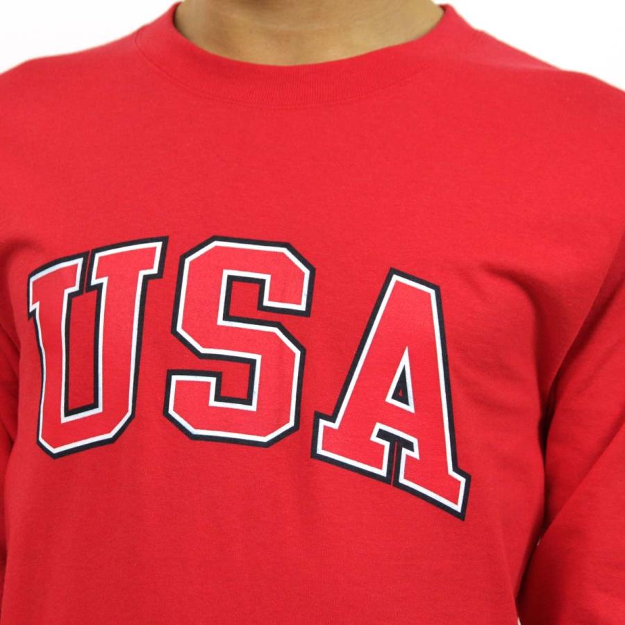 チャンピオン ロンT メンズ 正規品 CHAMPION 長袖Tシャツ L/S TEE T2229P Cotton Long Sleeve Tee W3J-RED #549593 USA Arch LS D00S15 | Champion | 04