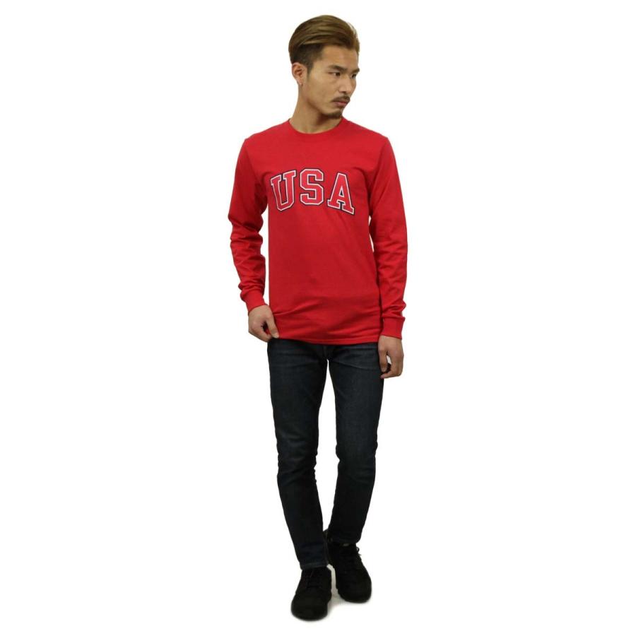 チャンピオン ロンT メンズ 正規品 CHAMPION 長袖Tシャツ L/S TEE T2229P Cotton Long Sleeve Tee W3J-RED #549593 USA Arch LS D00S15 | Champion | 08