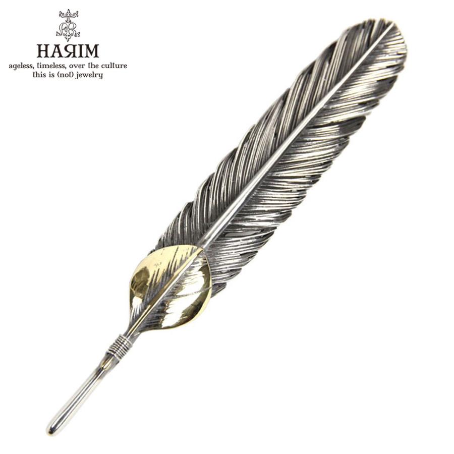 【ボーナスストア 誰でも+5% 4/15 0:00〜4/15 23:59】 ハリム HARIM ペンダントトップ（チェーン別売り） HARIM FEATHER CENTER L HRT001 WH/OX SILVER 925 | HARIM