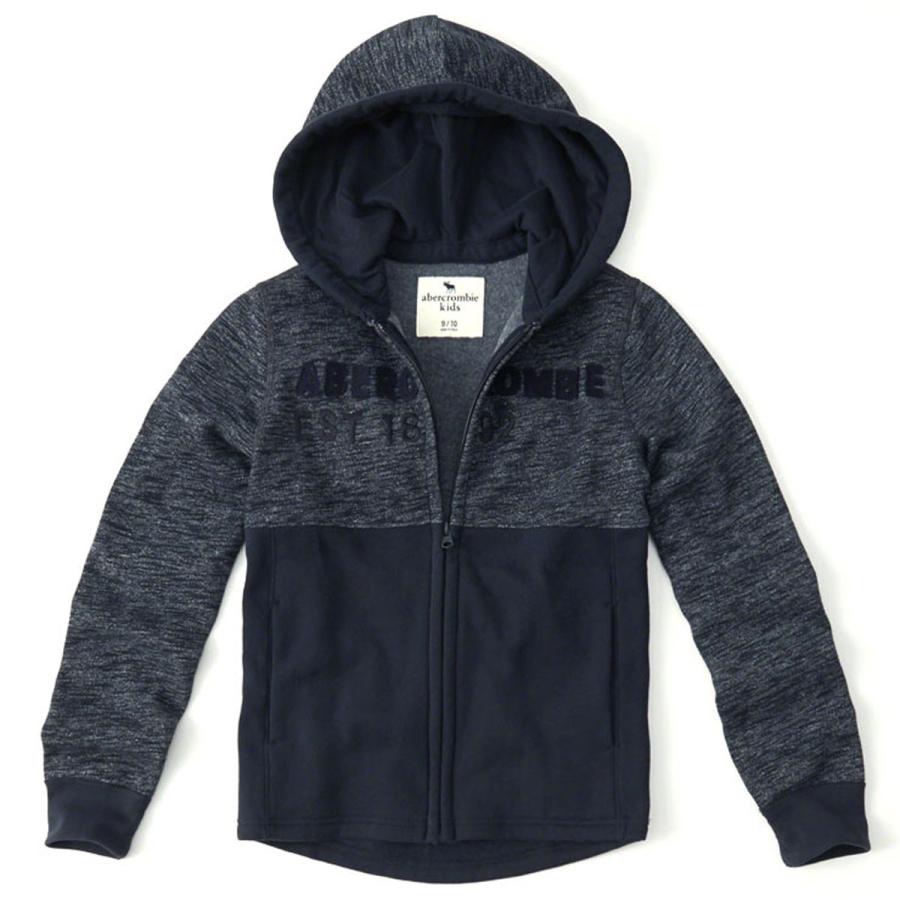 20%OFFクーポンセール 【利用期間 4/22 0:00〜4/23 23:59】 アバクロ パーカー キッズ AbercrombieKids 正規品 子供服 ボーイズ logo full zip hoodの画像