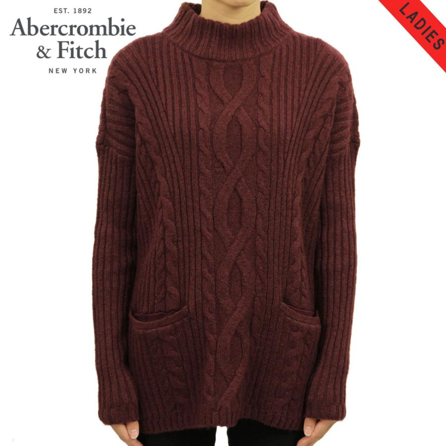 アバクロ セーター レディース 正規品 Abercrombie＆Fitch BOXY CABLE TURTLENECK SWEATER 150-490-0797-520 D00S20 クリスマス プレゼント ラッピング Abercrombie&Fitch（アバクロンビー&フィッチ） アバクロ レディース