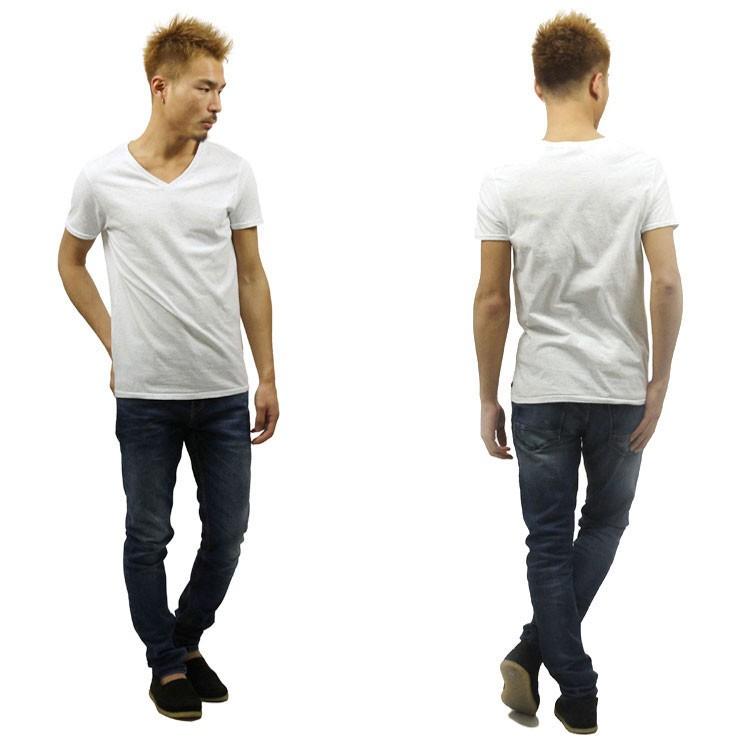 スコッチアンドソーダ Tシャツ メンズ SCOTCH＆SODA 正規販売店 半袖 V-NECK TEE IN JERSEY MELANGE 136511 0694 DENIM W 父の日 プレゼント ラッピング｜mixon｜10