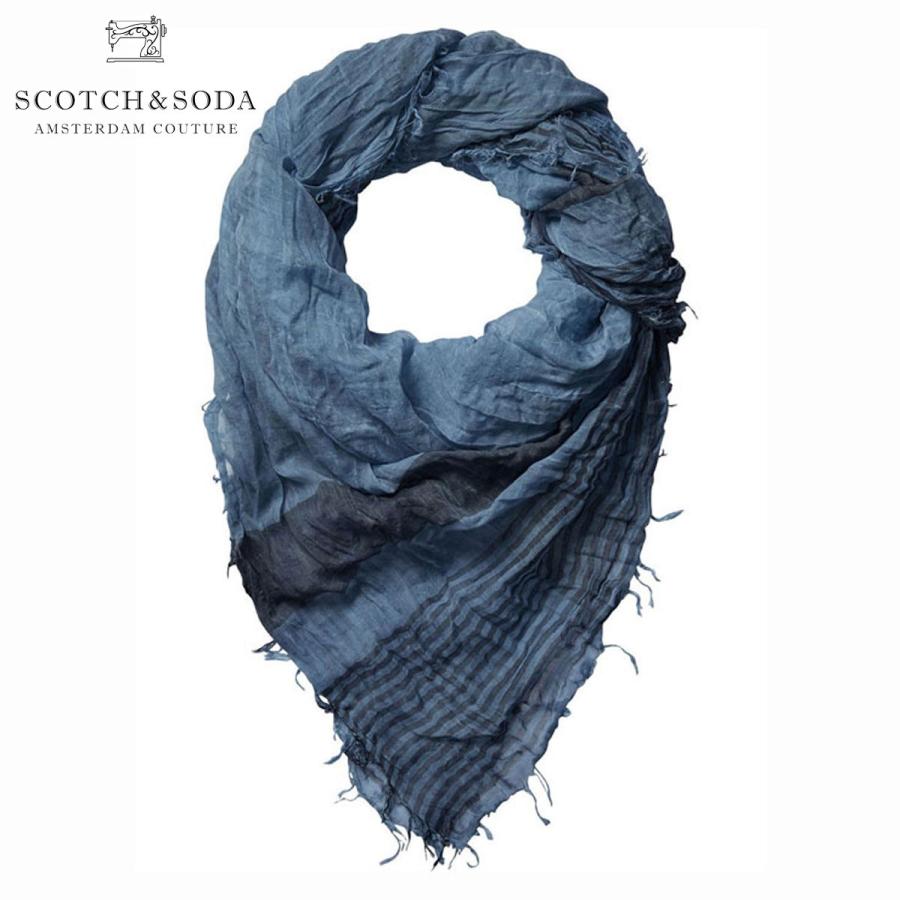 スコッチアンドソーダ スカーフ 正規販売店 SCOTCH＆SODA COLD DYED SQUARE SCARF 136607 0134 WASHED D00S15 クリスマス プレゼント ラッピング SCOTCH＆SODA（スコッチアンドソーダ） 20%OFFセール 【販売期間 1/11