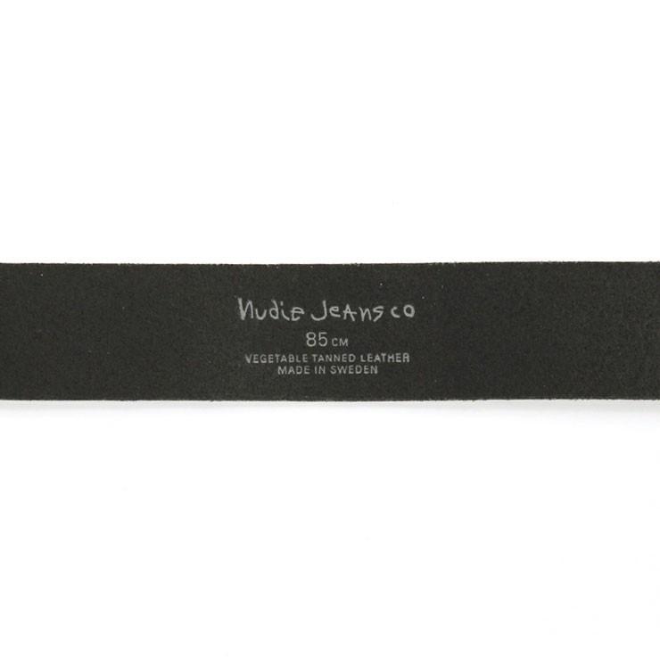 ヌーディージーンズ Nudie Jeans 正規販売店 メンズ ベルト PEDERSSON LEATHER BELT BLACK B01 180747｜mixon｜06