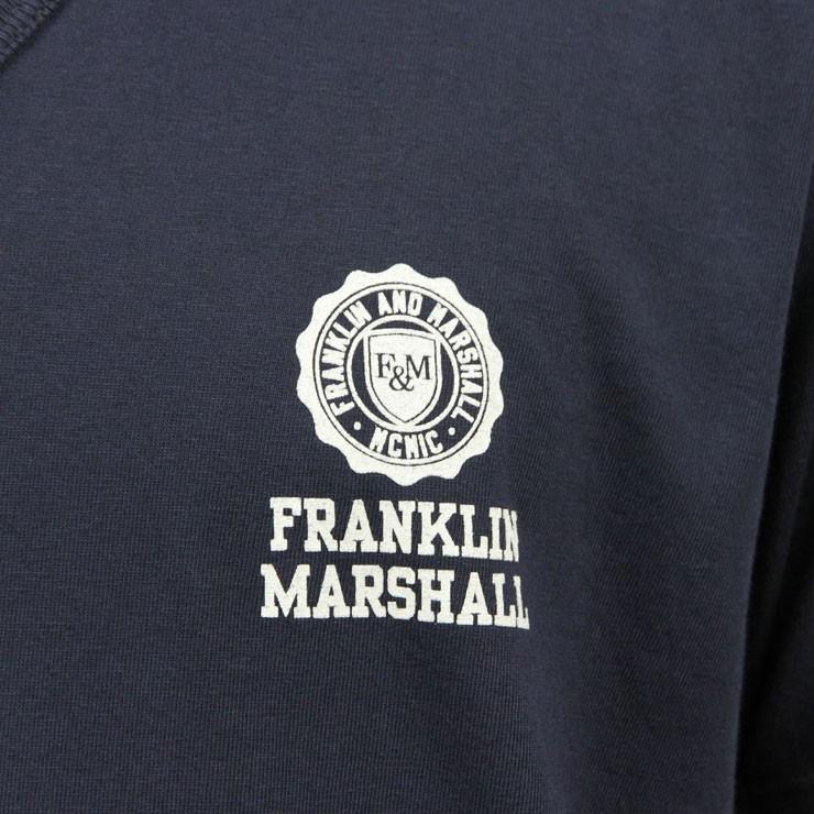 10%OFFクーポンセール 【利用期間 4/27 0:00〜4/29 23:59】 フランクリンマーシャル Tシャツ メンズ FRANKLIN＆MARSHALL 正規販売店 半袖 V-NECK TEE NAVY｜mixon｜07