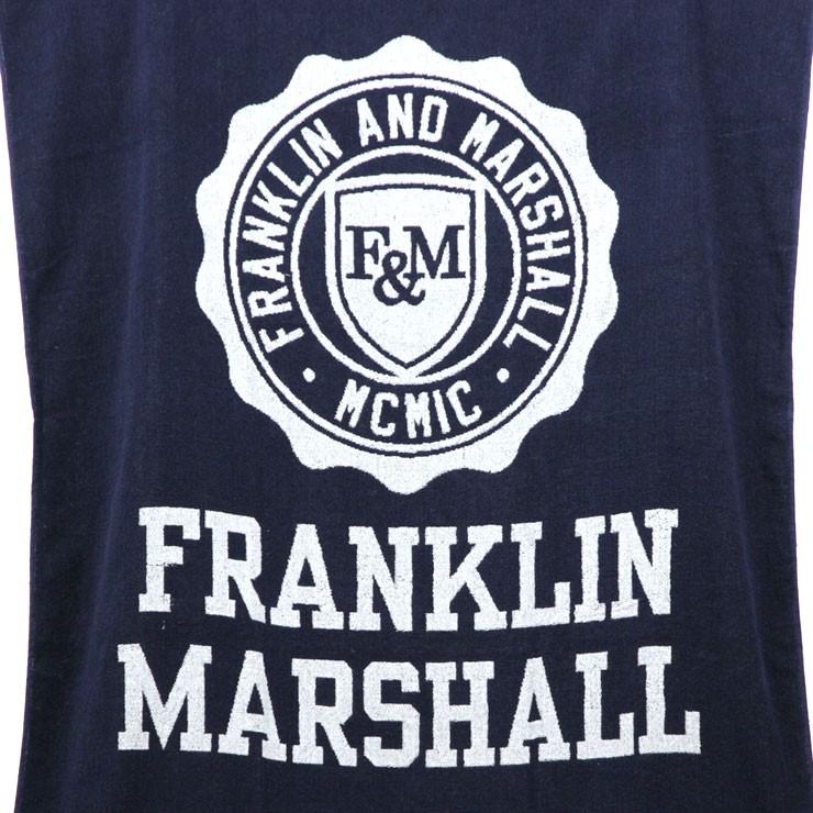 【ストアポイント10倍 5/3 0:00〜5/3 23:59】 フランクリンマーシャル FRANKLIN＆MARSHALL 正規販売店 タオル BEACH TOWEL NAVY BTUA_2
