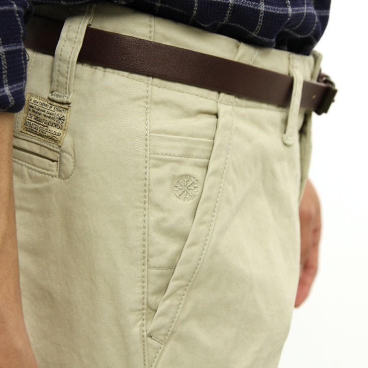 ディストレス チノパン メンズ 正規販売店 DSTREZZED ボトムス STRETCH TWILL CHINO PANTS WITH BELT SAND CAMO 501146 51_5