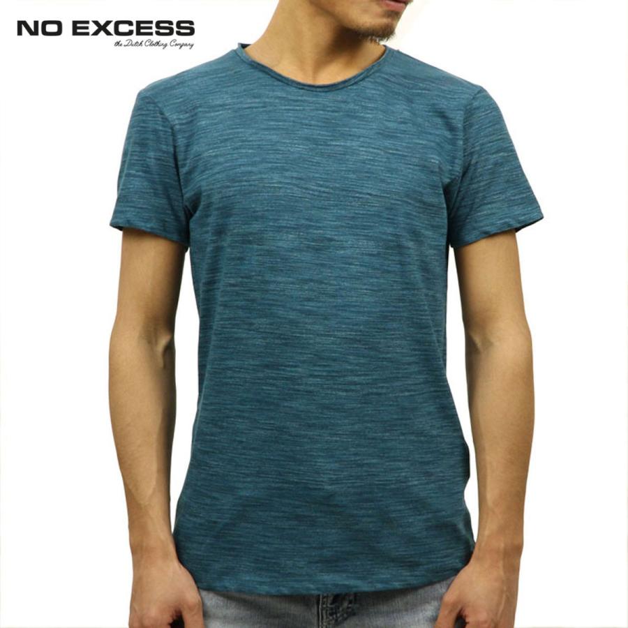 ノーエクセス NO EXCESS Tシャツ メンズ 春夏 オシャレ カジュアル ビジネス 旅行 クルーネック 綿麻 半袖 白 オレンジ ネイビー select AZZURO E MARRONE