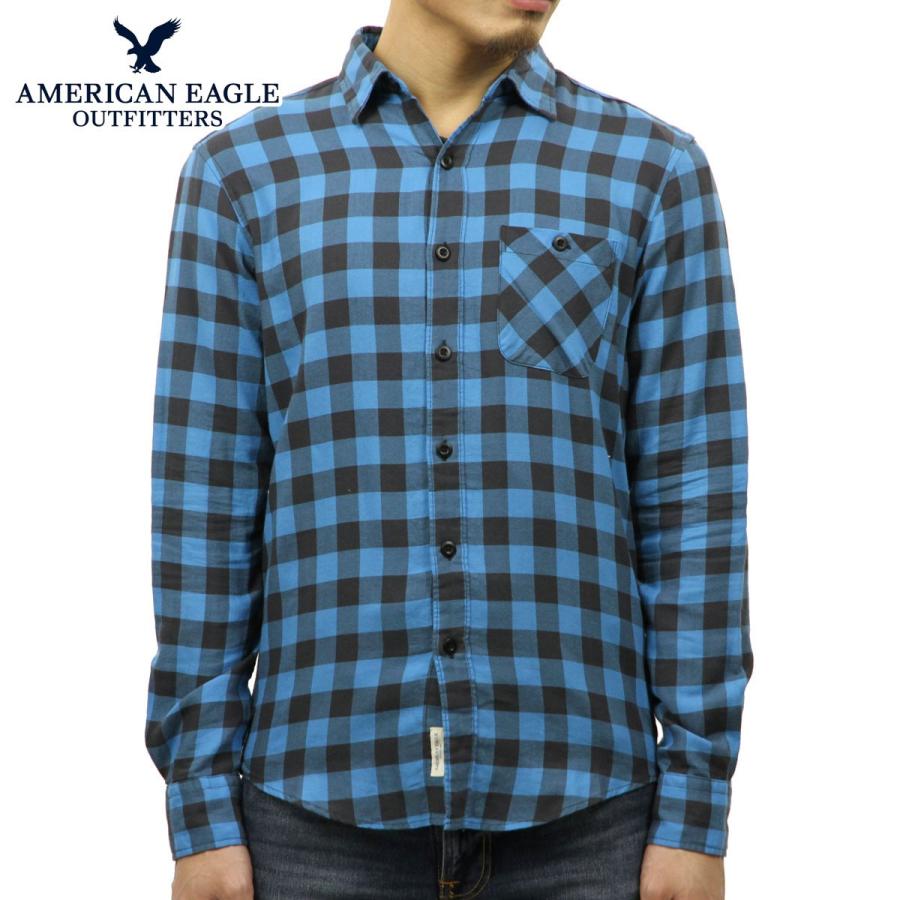 【ストアポイント10倍 4/11 0:00〜4/12 23:59】 アメリカンイーグル シャツ メンズ 正規品 AMERICAN EAGLE 長袖シャツ ボタンダウンシャツ AEO CLASSIC PLA | American Eagle